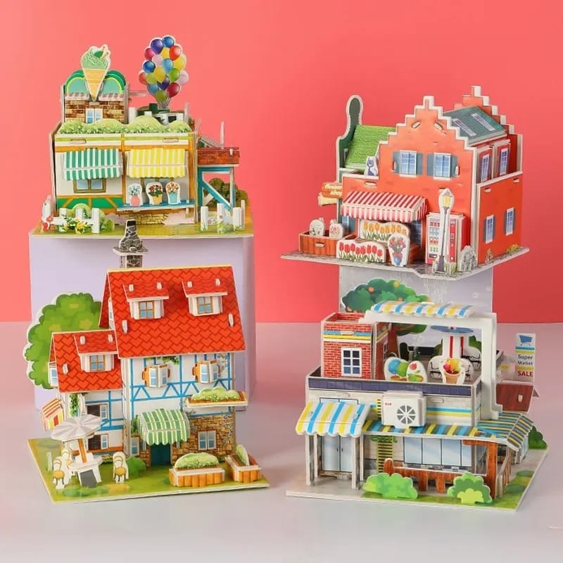 Set de Rompecabezas 3D de Espuma "Villa" para Armar - 488
