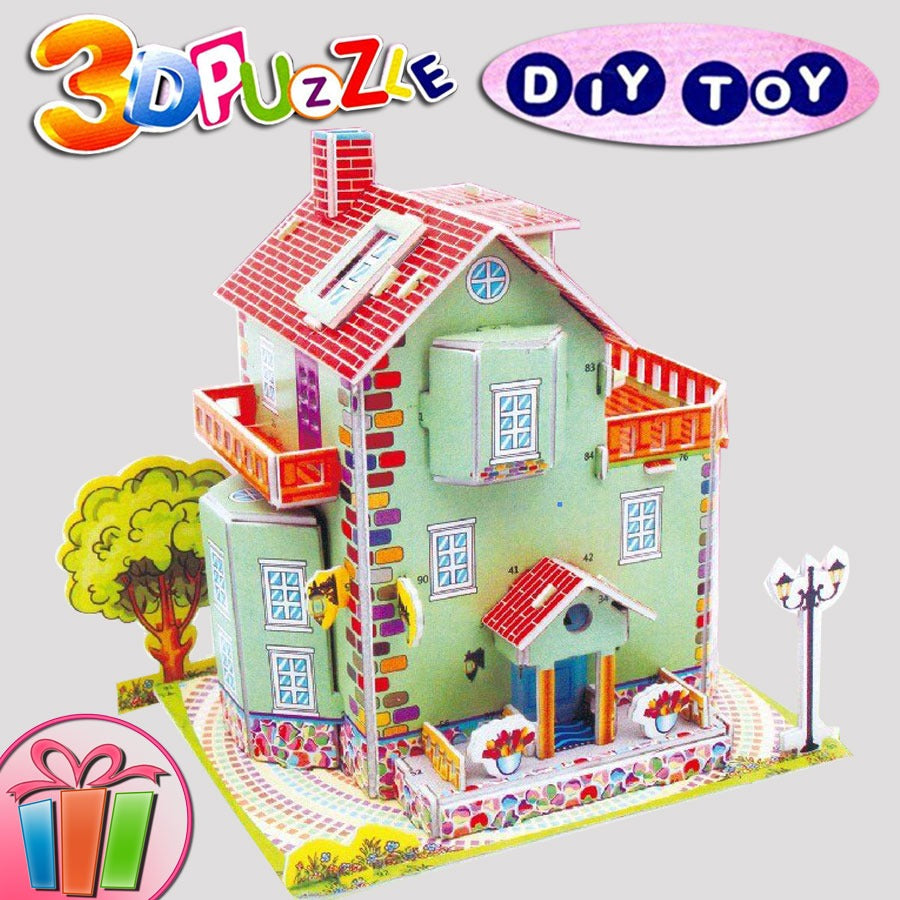 Set de Rompecabezas 3D de Espuma "Villa" para Armar - 488