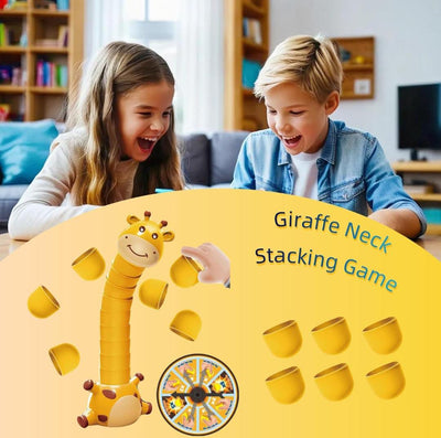 Fidtoy Giraffe Neck Stacking Animal Stack Attack Game for Kids