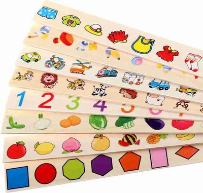 Fidtoy Caja clasificadora de madera – Juguete educativo Montessori para niños de 3+ años