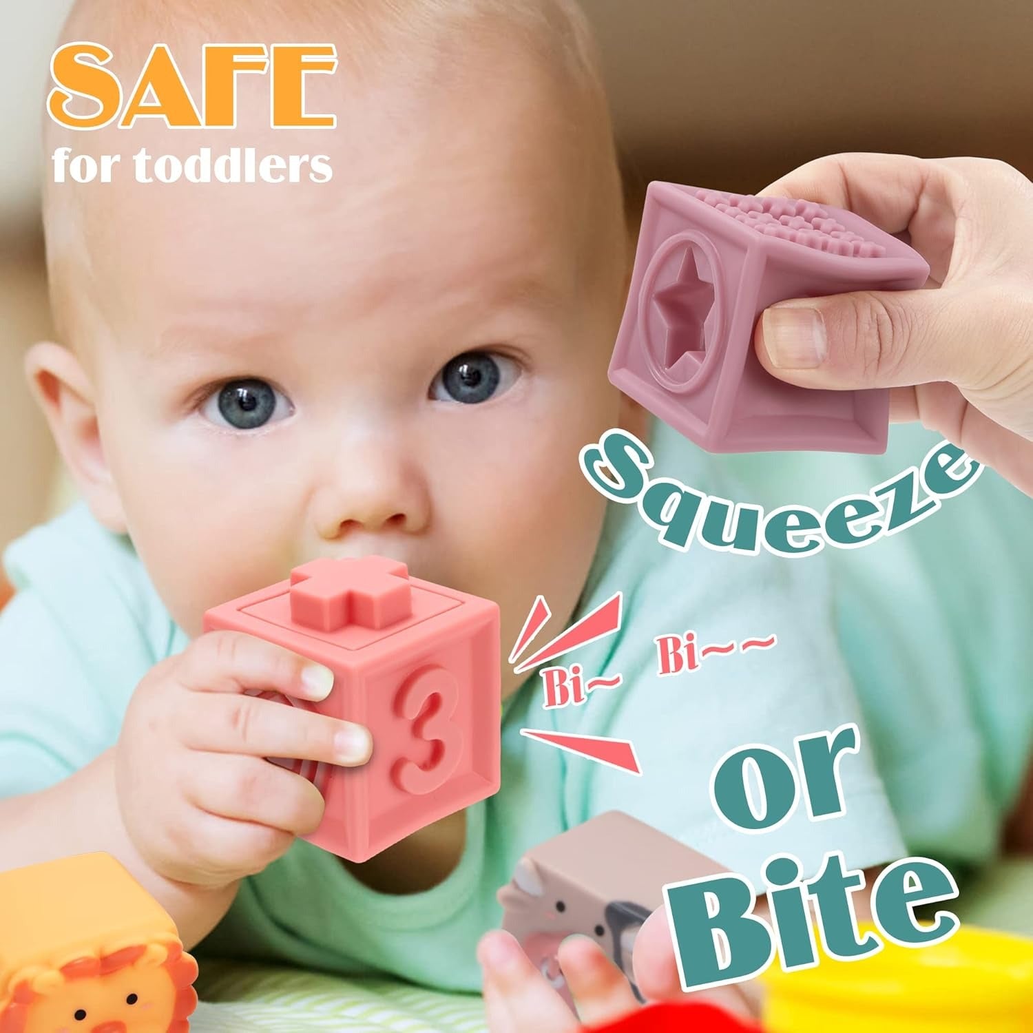 Baby Activity Soft Building Blocks Animal and Number - 313