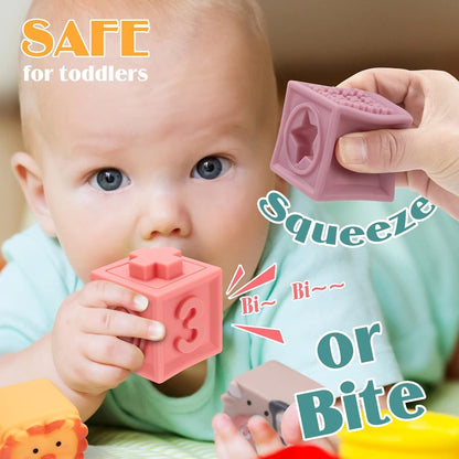 Baby Activity Soft Building Blocks Animal and Number - 313