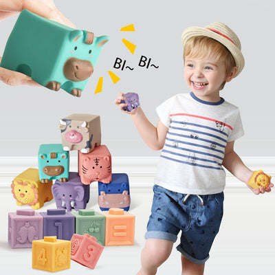 Baby Activity Soft Building Blocks Animal and Number - 313