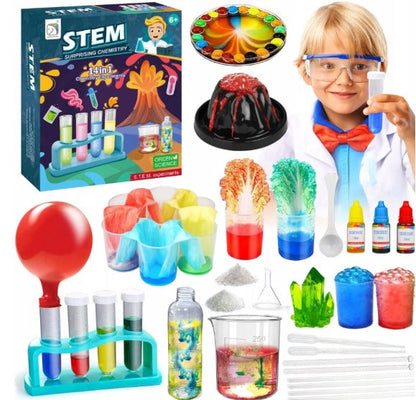 STEM Surprising Chemistry 14in1 Experiment Green Science Kit - 557