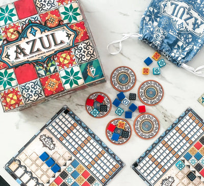 AZUL Juego de mesa de estrategia de colocación de losetas - 4Y1