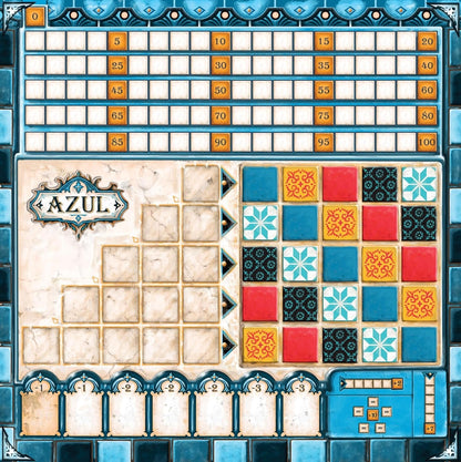 AZUL Tile Placement Strategy Board Game - 4Y1