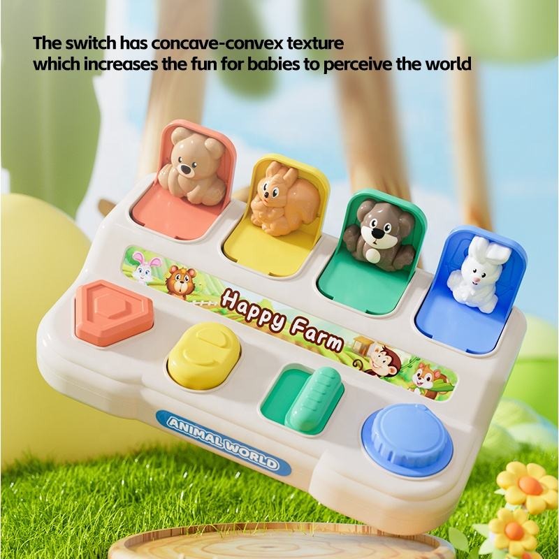 Cute Farm Animal Pop-Up Puzzle Press & Twist - B24
