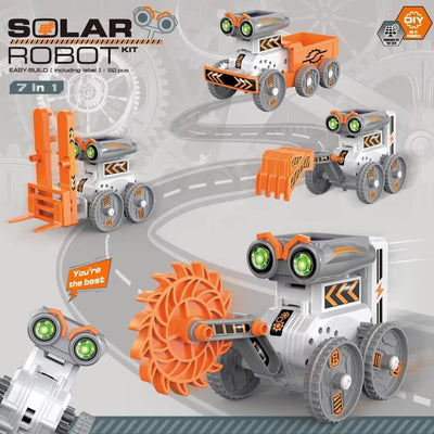 DIY 7 in 1 Solar Robot Science Experiment Kit - 705