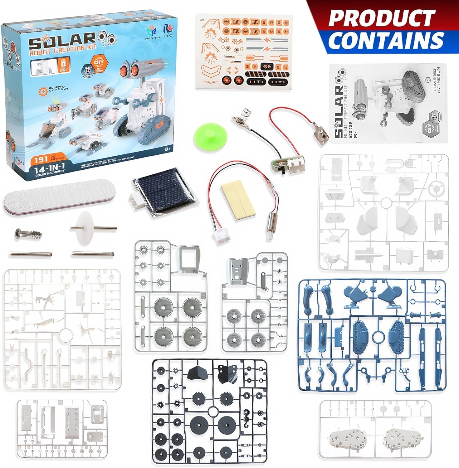 Solar Power Robotics Kit 14 Models in 1 - 707