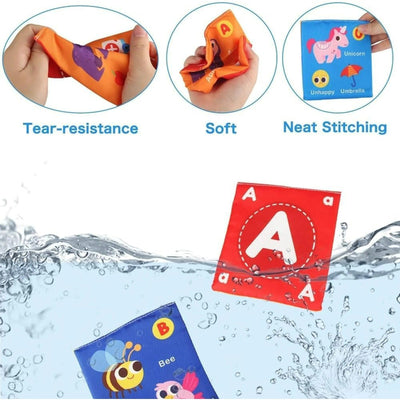 Tarjetas de tela suave del alfabeto para la primera infancia de la A a la Z para el aprendizaje - 978