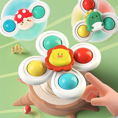 Suction Cup Spinners Sensory Toy 3 Pieces - 471