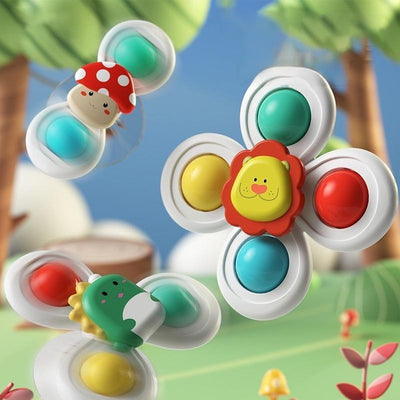 Suction Cup Spinners Sensory Toy 3 Pieces - 471