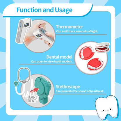 Realistic Medical Trolley Playset for Kids - 091