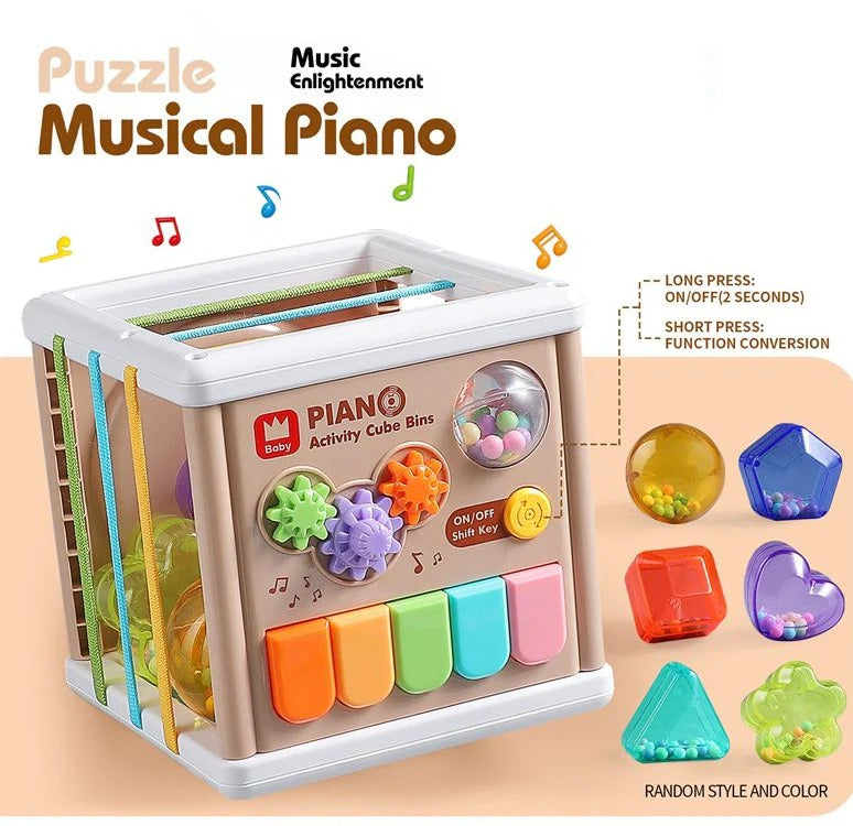 5 in 1 Baby Learning Piano Puzzle Cube - 023
