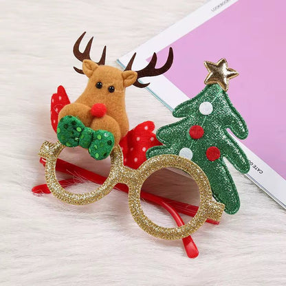 Christmas Party Glasses – Random from 4 Styles (Reindeer, Snowman, Santa, Teddy Bear)