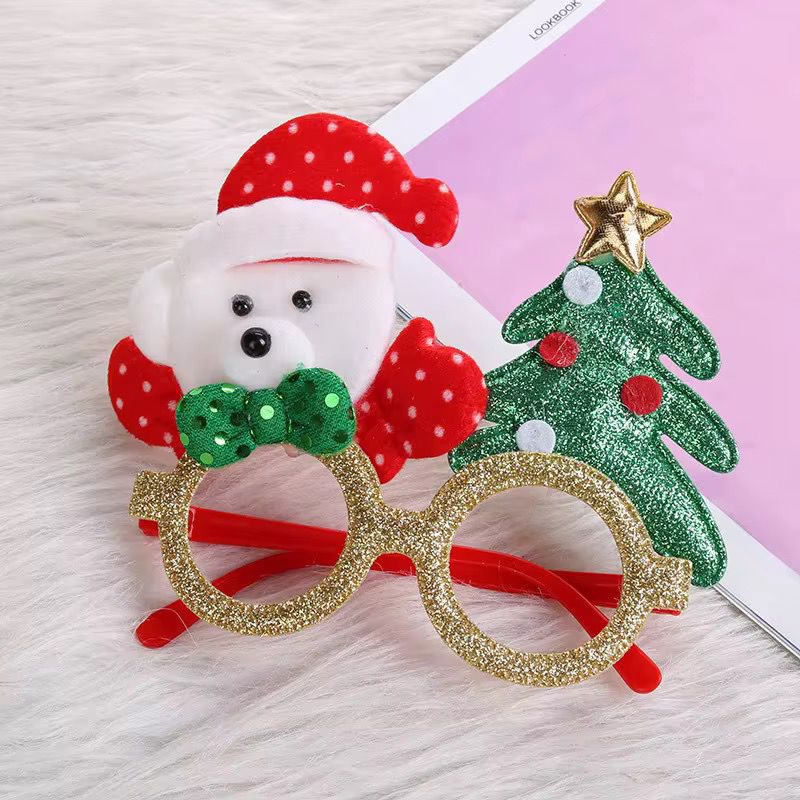 Christmas Party Glasses – Random from 4 Styles (Reindeer, Snowman, Santa, Teddy Bear)