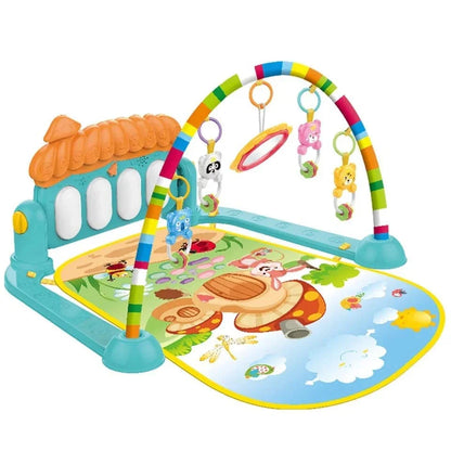 3in1 Baby Play Piano Gym Mat Fitness Rack Rattle Toy