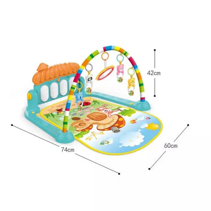 3in1 Baby Play Piano Gym Mat Fitness Rack Rattle Toy