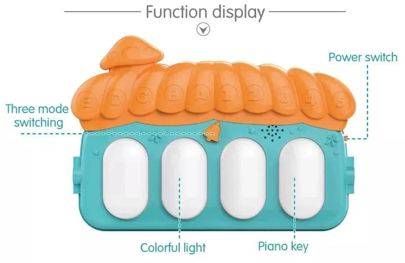 3in1 Baby Play Piano Gym Mat Fitness Rack Rattle Toy