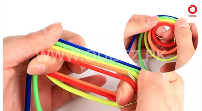 Wooden Bands and Lacing Activity