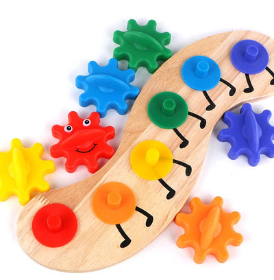 Colorful Rotating Gear Caterpillar - 403