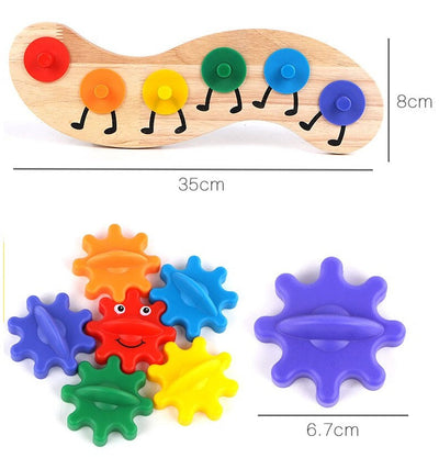 Colorful Rotating Gear Caterpillar - 403