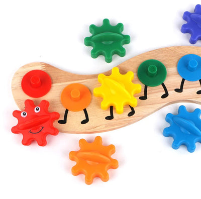 Colorful Rotating Gear Caterpillar - 403