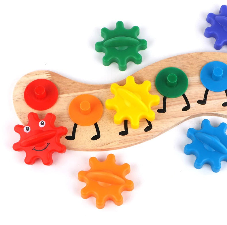 Colorful Rotating Gear Caterpillar - 403