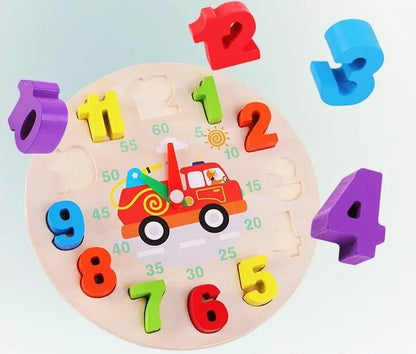 Wooden Digital Learning Clock