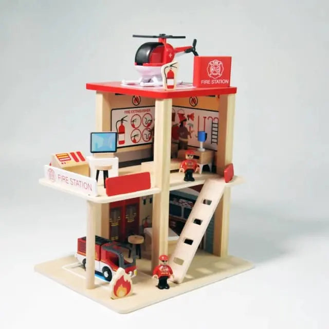 Wooden FireStation - Fire Station Toys