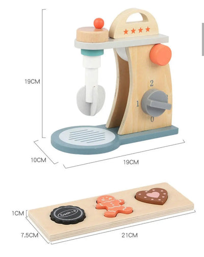 Juego de cocina de madera para hacer harina