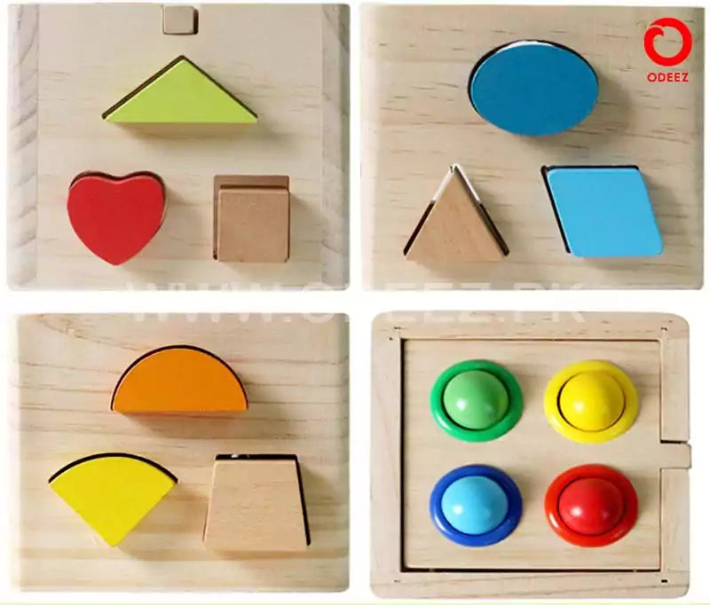 Wooden Hammering and Shape Sorting Box