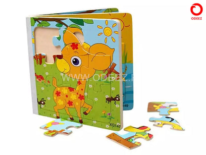 Wooden Puzzle Book for Kids - Random Character
