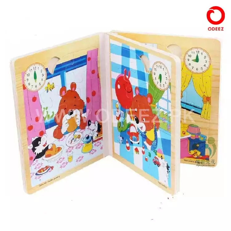 Wooden Puzzle Book for Kids - Random Character