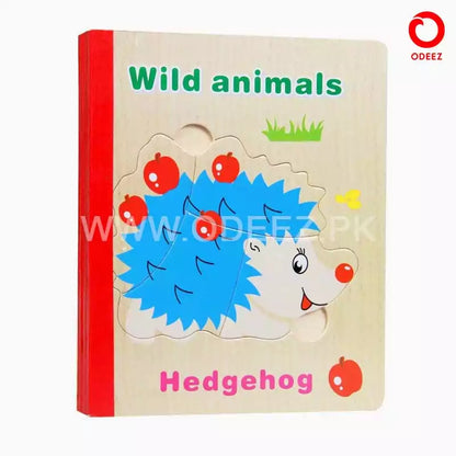 Wooden Puzzle Book for Kids - Random Character