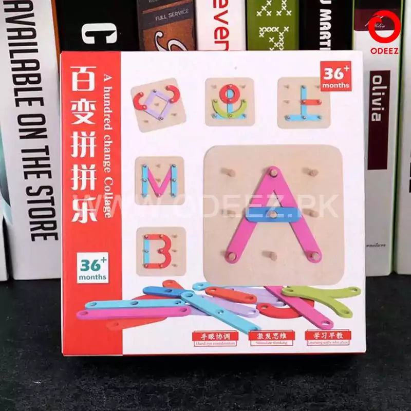 Wooden Shape Combination Puzzle - 127