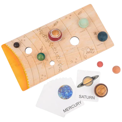 Wooden Solar System Planet Matching Toy
