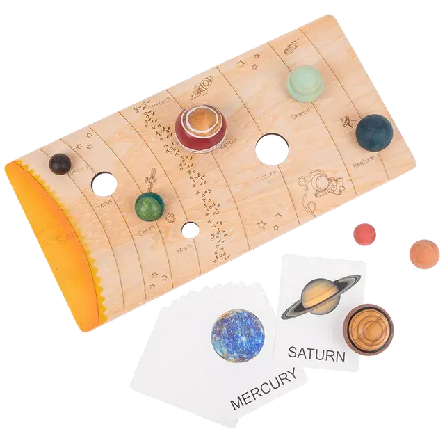 Wooden Solar System Planet Matching Toy