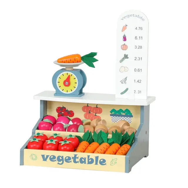 Wooden Vegetable Shop Kids Toy