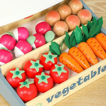 Wooden Vegetable Shop Kids Toy