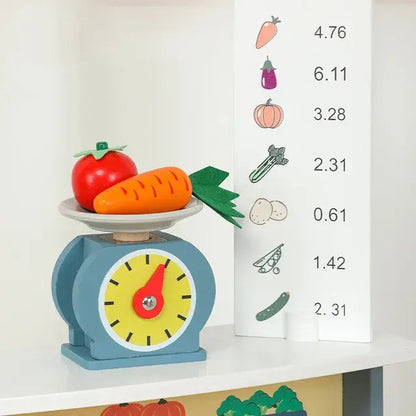 Wooden Vegetable Shop Kids Toy