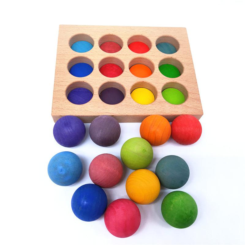 Wooden Balls Sorting Board