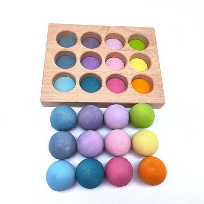 Wooden Balls Sorting Board