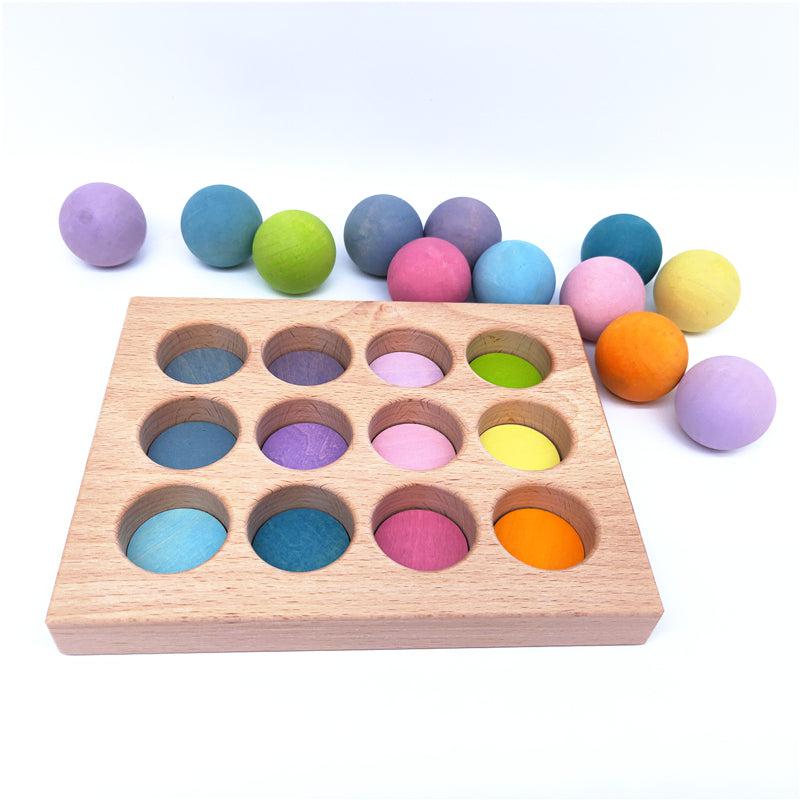 Wooden Balls Sorting Board
