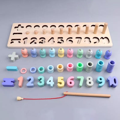 Wooden Number Counting Board  -Mathematics Educational Toys