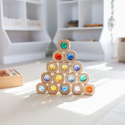 Wooden Gem Blocks