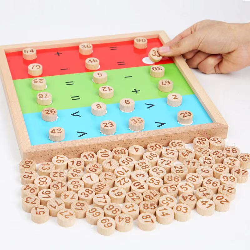 Tablero de Cien Montessori de Madera - Juguetes Educativos Montessori
