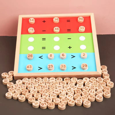 Montessori Wooden Hundred Board - Montessori Educational Toys