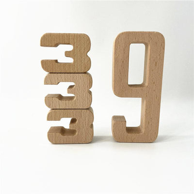 Fidtoy Mini Wooden Numbers Set Montessori Math Toy for Kids