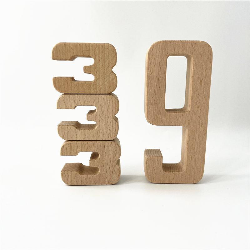 Fidtoy Mini Wooden Numbers Set Montessori Math Toy for Kids